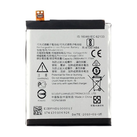 HE321 pour Nokia 5 TA-1053 Batterie en polymère de lithium160 ;, Pour Nokia 5