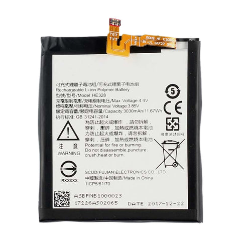 HE328 pour batterie en polymère de lithium pour Nokia 8, pour Nokia 8