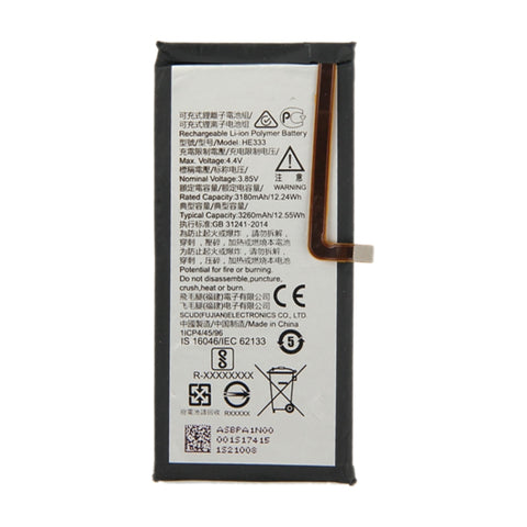 HE333 pour Nokia 8 Sirocco Batterie en polymère de lithium, pour Nokia 8 Sirocco