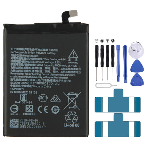 HE338 pour Nokia 2 TA-1029/DS Batterie en polymère de lithium, pour Nokia 2