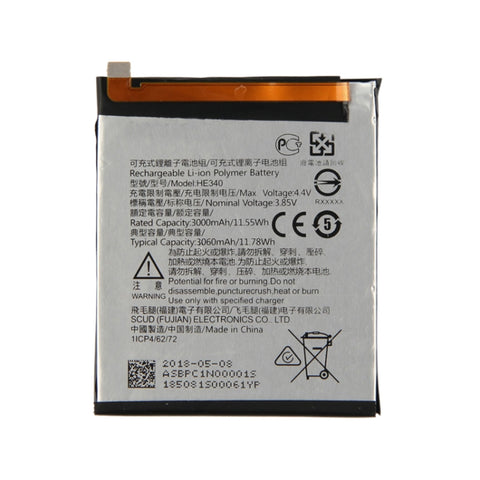 HE340 pour Nokia 7 Batterie avec polymère de lithium, pour Nokia 7