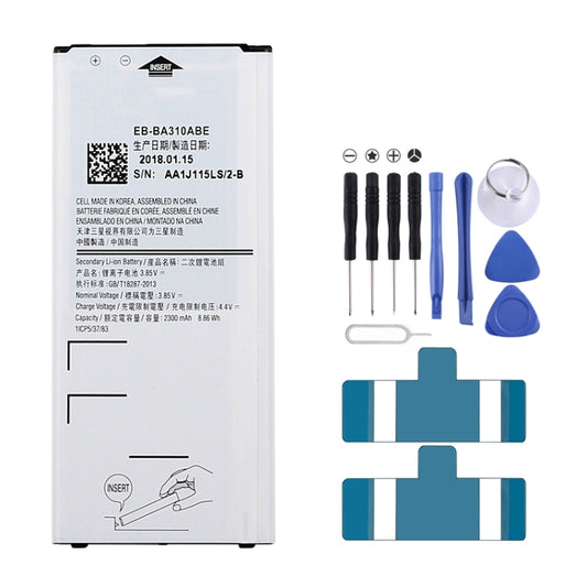 batteria-ricaricabile-agli-ioni-di-litio-da-2300-mah-eb-ba310abe-per-galaxy-a3-2016-a310f-a310f-ds-a310m-a310m-ds-a310y-for-a3-2016 - immagine 1