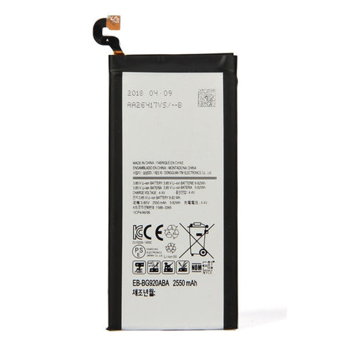 Batteria al litio 2550 mAh per Samsung Galaxy S6 - Compatibile con