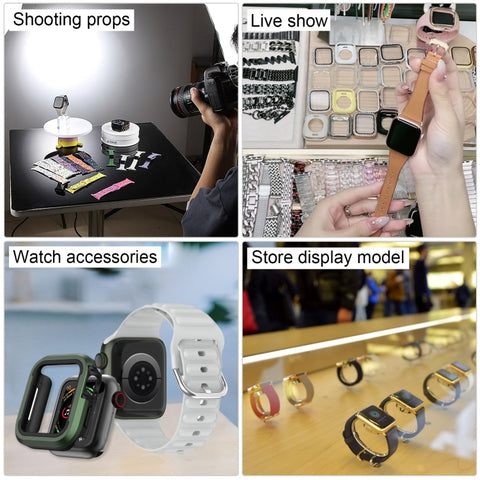 Per Apple Watch Series 8 Modello di display fittizio falso non funzionante con schermo nero da 45 mm, per fotografare cinturino dell'orologio, senza cinturino, 45mm Black Screen , No Watchband, 45mm, Black Screen, No Watchband