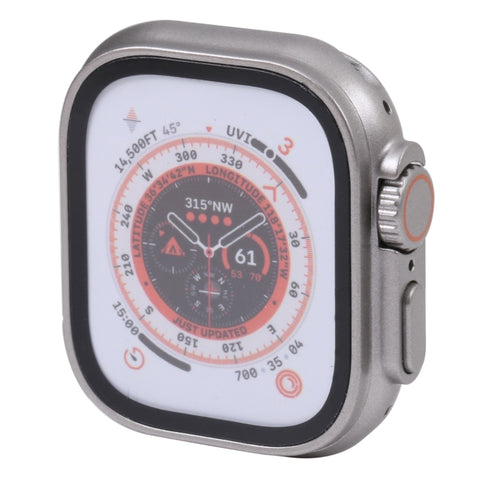 Pour Apple Watch Ultra 49 mm Schermo a colori Modello di visualizzazione fittizio faux non funzionante, per fotografare cinturino dell'orologio, senza cinturino, 49 mm Color Screen, No Watchband (Argent)