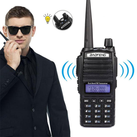 BaoFeng UV-82 Walkie Talkie Portatile Dual Band FM VHF UHF 5W