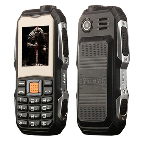 Anti-pollution imperméable, batterie 3800mAh, 1,8 pouces, 21 boutons, touches LED, FM, double SIM