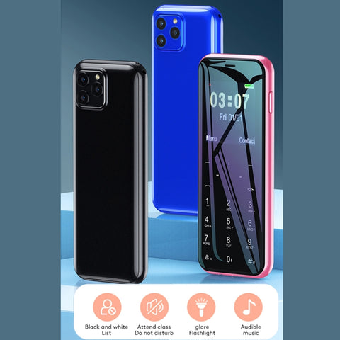 Batteria da 1000 mAh, 1,44 pollici, MTK6261D, supporto Bluetooth, FM, Magic Sound, GSM, doppia SIM