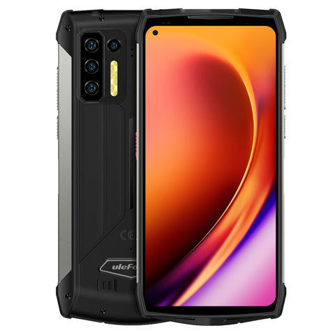Caméra arrière quadruple, anti-pollution imperméable IP68/IP69K, Face ID et identification de l'empreinte numérique, batterie de 13200 mAh, Android 11 MTK Helio G95 Octa Core de 6,81 pouces jusqu'à 2,05 GHz, Réseau : 4G, OTG, NFC, 8 Go + 128 Go