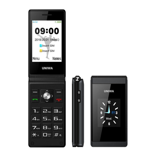 2,8 pollici + 1,77 pollici, MT6261D, supporto Bluetooth, FM, SOS, GSM, doppia SIM - Novalix Store