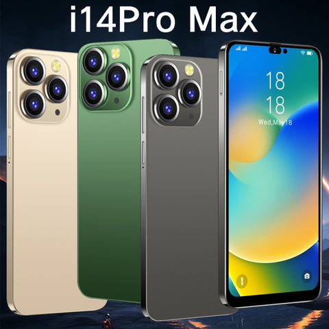 Identificación facciale, Android 10 MTK6737 Quad Core, Rete: 4G, avec fiche TF de 64 Go, i14 Pro Max N86 4 Go + 32 Go