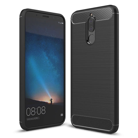 Per Huawei Mate 10 Lite Custodia protettiva morbida antiscivolo in TPU con texture in fibra di carbonio spazzolata, For Huawei Mate 10 Lite, For Mate 10 Lite