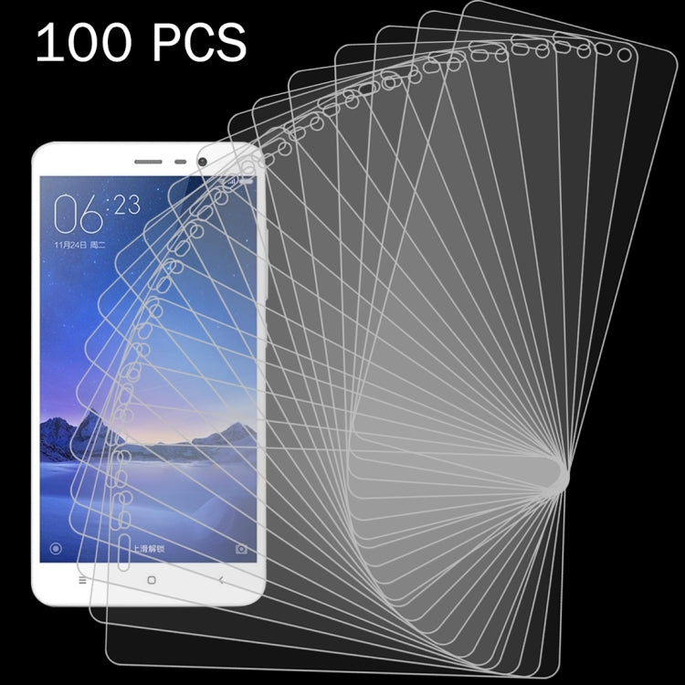 100 PCS Tempered Glass for Xiaomi Redmi Note 3 - 9H Hardness