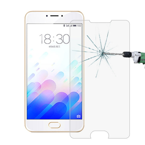50 PZ per Meizu Meilan Note 3 0,26mm 9H Durezza superficiale 2.5D Pellicola in vetro temperato antideflagrante, senza confezione al dettaglio, 10pcs, 100pcs, 50pcs No Retail Package, 1pcs, 2pcs