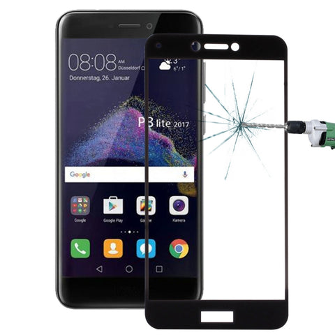 Per Huawei P8 Lite (2017) Pellicola per schermo in vetro temperato a schermo intero antideflagrante con durezza superficiale 0,26 mm 9H, For P8 Lite (2017)