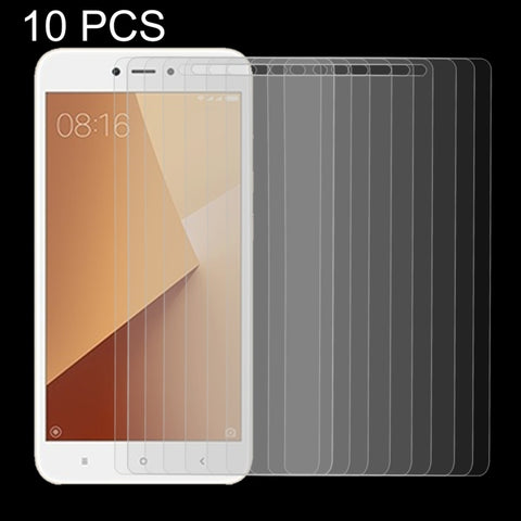 10 PZ per Xiaomi Redmi Note 5A 0,26mm 9H Durezza superficiale 2.5D Pellicola per schermo in vetro temperato a schermo intero antideflagrante, For Redmi Note 5A
