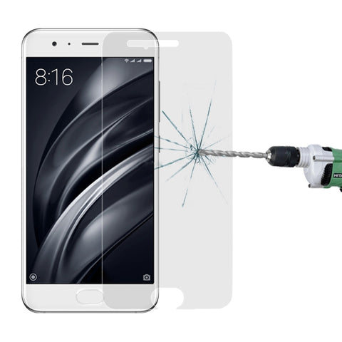 Pour Xiaomi Mi 6 0,26mm 9H Durezza superficielle Pellicola per schermo in vetro temperato a schermo intero antideflagrante, For Mi 6