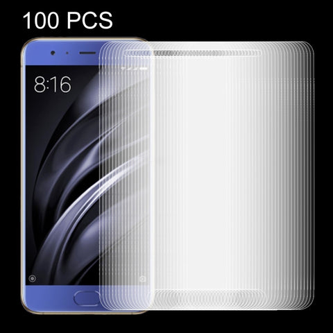 100 PZ per Xiaomi Mi 6 0,26mm 9H Durezza superficiale Pellicola per schermo in vetro temperato a schermo intero antideflagrante, For Mi 6