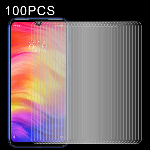 Pellicola en verre trempé de 100 pièces 0,26 mm 9H 2,5D pour Xiaomi Redmi Note 7, pour Redmi Note 7 (100 pièces)