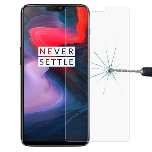 Pellicola in vetro temperato 9H 2.5D da 0,26 mm per OnePlus 6, For 6 (1 PCS)
