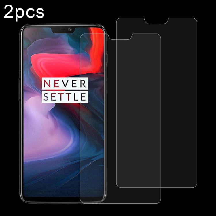 Tempered Glass Film for OnePlus 6 - 2 Pack 9H Protection
