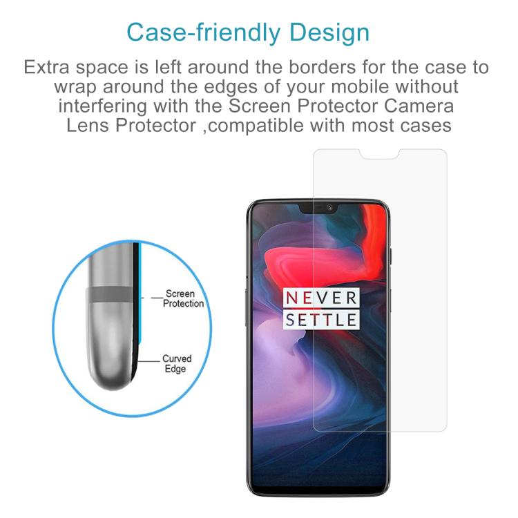 Tempered Glass Film for OnePlus 6 - 2 Pack 9H Protection