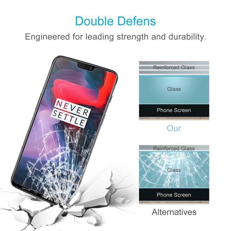 Tempered Glass Film for OnePlus 6 - 2 Pack 9H Protection