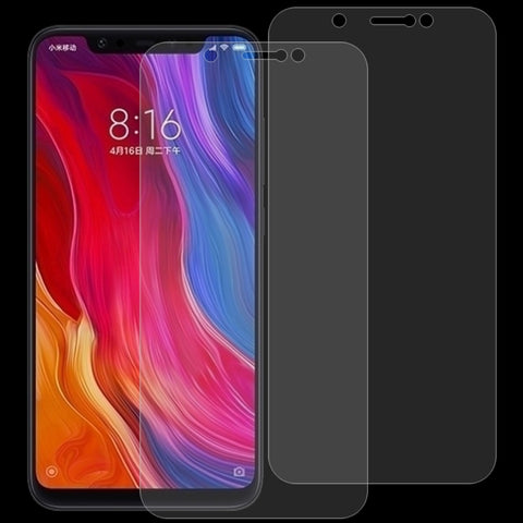 2 pellicole in vetro temperato da 0,26 mm 9H 2.5D per Xiaomi Mi 8, For Mi 8 (2pcs)