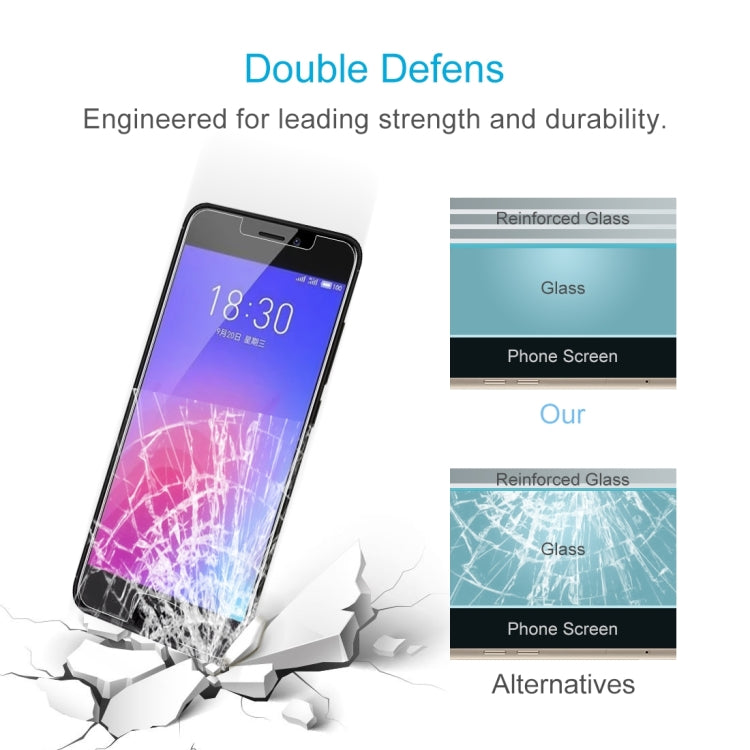 10 PCS 0.26mm 9H 2.5D Tempered Glass Film for Meizu M6, For M6(10 PCS)