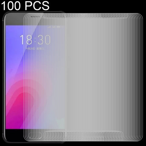 Pellicola in vetro temperato da 100 pezzi 0,26 mm 9H 2,5D per Meizu M6, For M6(100 PCS)