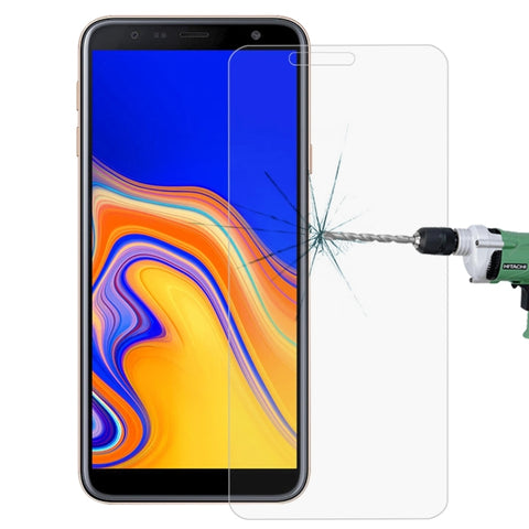 Pellicola in vetro temperato con bordo curvo 2.5D, durezza superficiale 9H, 0,26 mm, per Galaxy J4+ / J6+, For Galaxy J4+ / J6+