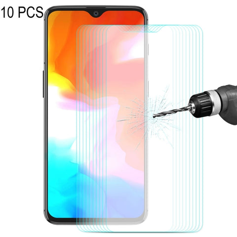 10 PZ ENKAY Hat-prince 0,26mm 9H 2,5D Pellicola en verre trempé avec bord courbé pour OnePlus 6T e 7, pour OnePlus 6T &amp; 7 (10 PCS)