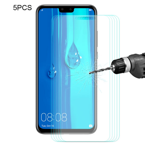 5 PZ ENKAY Hat-prince 0,26mm 9H 2.5D Pellicola in vetro temperato con bordo curvo per Huawei Y9 (2019) / Enjoy 9+, Huawei Y9 (2019) / Enjoy 9+ - Novalix Store
