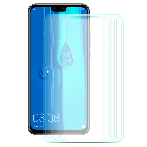 10 PZ ENKAY Hat-prince 0.26mm 9H 2.5D Pellicola in vetro temperato con bordo curvo per Huawei Y9 (2019), Huawei Y9 (2019)