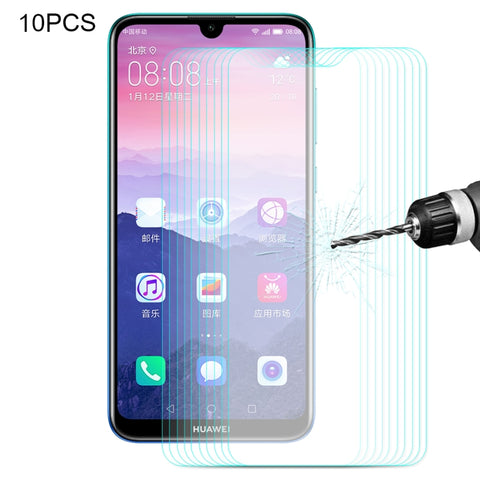 10 PZ ENKAY Hat-prince 0.26mm 9H 2.5D Pellicola in vetro temperato con bordo curvo per Huawei Enjoy 9, Huawei Enjoy 9