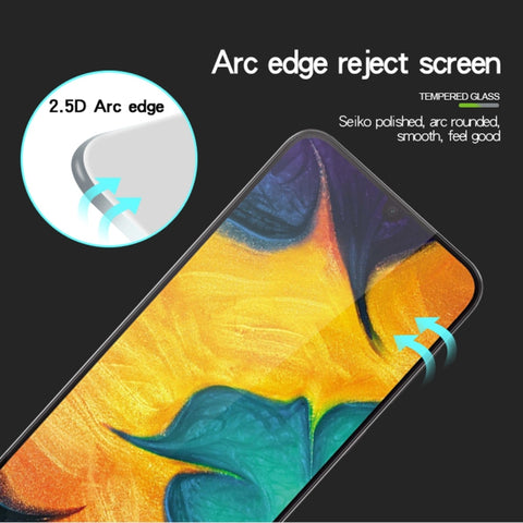 PINWUYO Pellicola in vetro temperato a schermo intero 9H 2.5D per Galaxy A40, per Samsung Galaxy A40