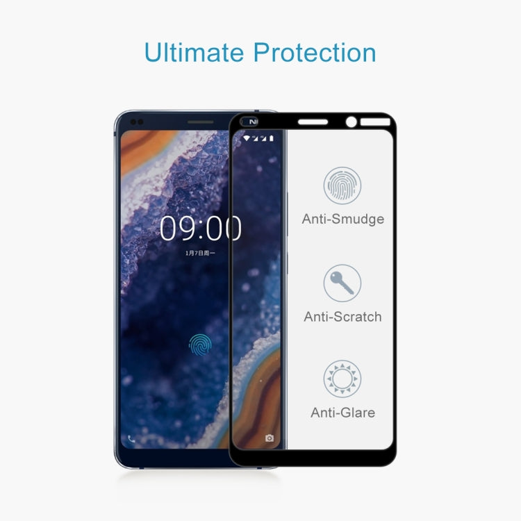 Proteggi schermo in vetro temperato a schermo intero 9H 9D per Nokia 9, Nokia 9