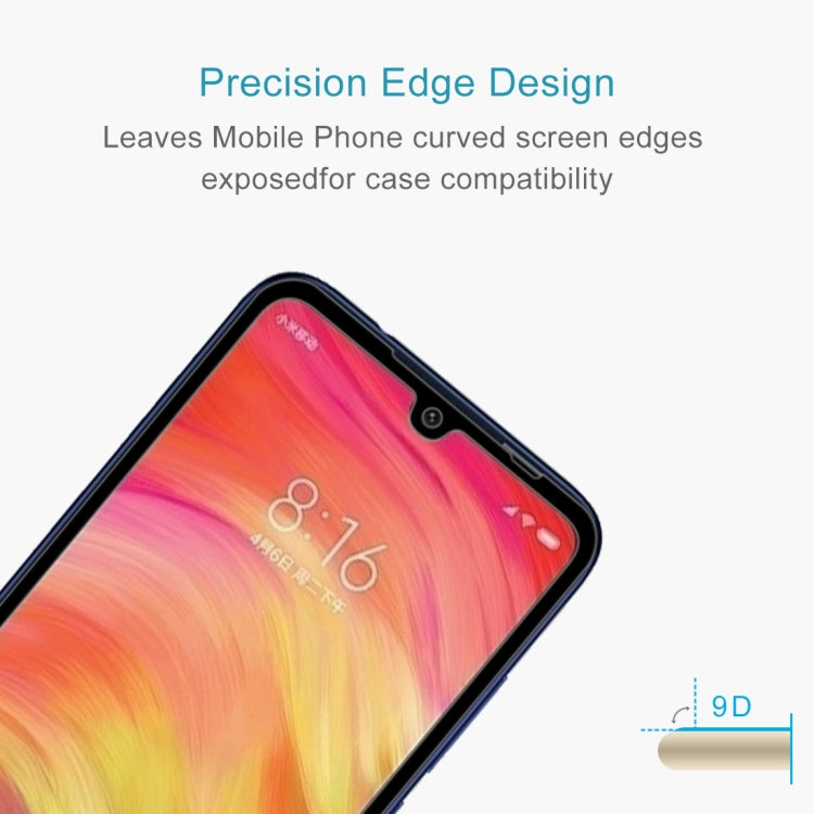 Proteggi schermo in vetro temperato a schermo intero 9H 9D per Xiaomi Redmi Note 7, Xiaomi Redmi Note 7