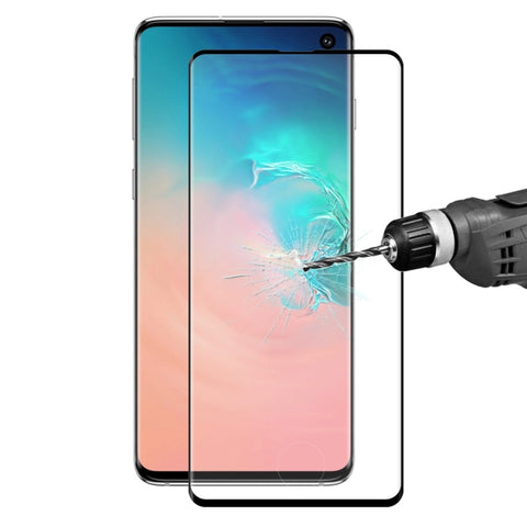 ENKAY Hat-Prince 0,26mm 9H Superficie curva 3D Copertura a schermo intero Pellicola a colori temperata piegatura a caldo per Galaxy S10