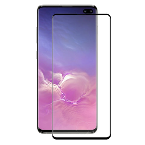 ENKAY Hat-Prince 0,26mm 9H Superficie curva 3D Copertura a schermo intero Pellicola a colori temperata piegatura a caldo per Galaxy S10+