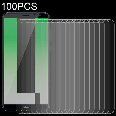Pellicola in vetro temperato da 100 pezzi 0,26 mm 9H 2,5D per Huawei Mate 10 Lite, Huawei Mate 10 Lite
