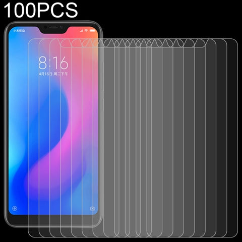 100 PZ 0,26mm 9H Durezza superficielle 2.5D Pellicola en verre trempé avec bord incurvé pour Xiaomi Redmi Note 6 Pro
