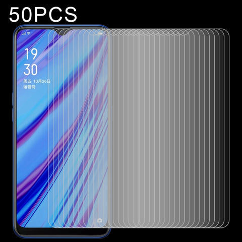 Pellicola in vetro temperato a schermo intero 2.5D da 50 pezzi per OPPO A9 2020 / A56 5G, For OPPO A9 2020
