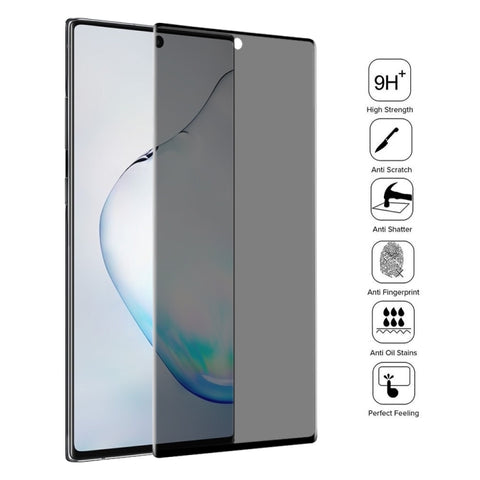 Pellicola in vetro temperato anti-spia a copertura totale UV per Galaxy Note 10+, For Galaxy Note 10+ (1 PC)