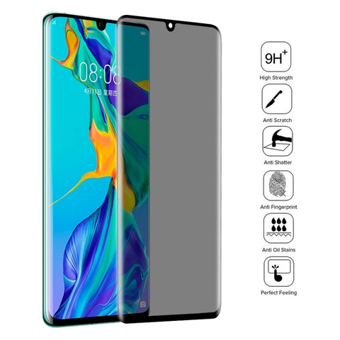 Pellicola in vetro temperato anti-spia a copertura totale UV per Huawei P30 Pro, For Huawei P30 Pro
