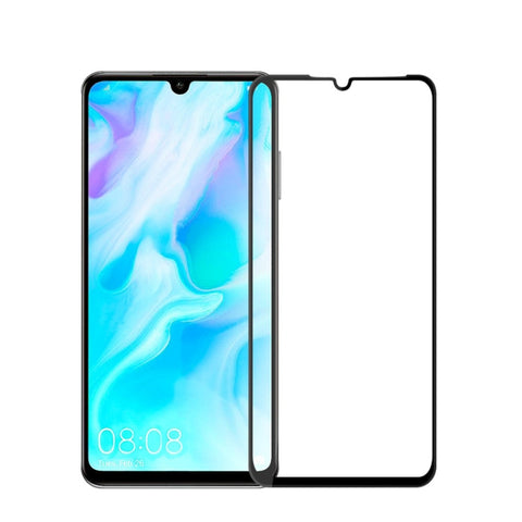 Pellicola in vetro temperato con schermo curvo antideflagrante MOFI 9H 3D per Huawei P30 Lite, For Huawei P30 Lite