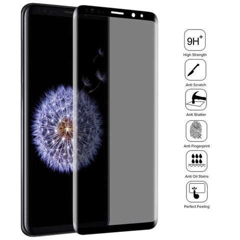 Pellicola in vetro temperato anti-spia a copertura totale UV per Galaxy S9, For Galaxy S9 (1 PC)