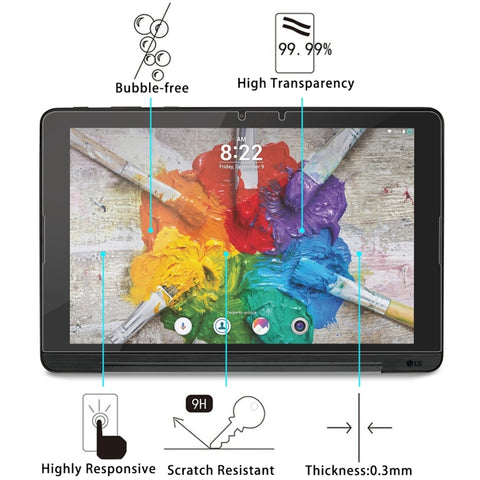 Per LG G Pad III 10,1 pollici 9H Proteggi schermo in vetro temperato con durezza superficiale, For G Pad III 10.1