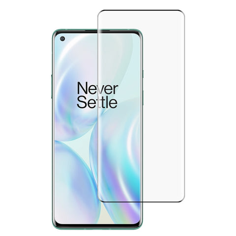 Per pellicola in vetro temperato con bordo curvo OnePlus 8 9H 9D, For OnePlus 8