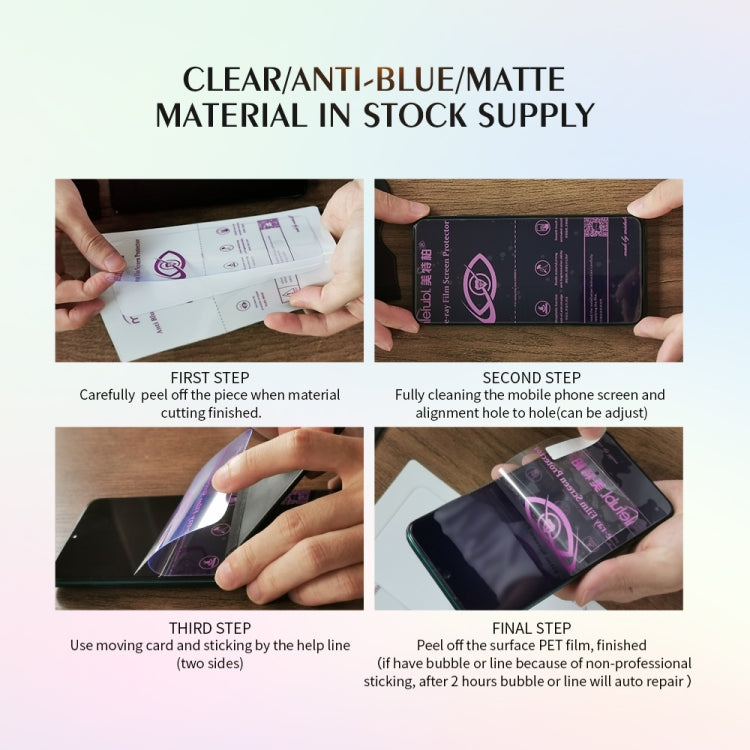 50 PCS Anti Blue-Ray Hydrogel Film for Phone Protection